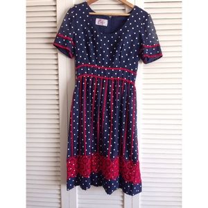 Vintage polka dot dress